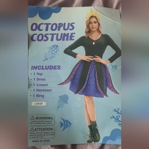 Octopus Costume for Kids And Woman - Black and Purple
